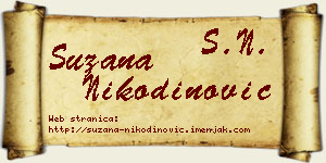 Suzana Nikodinović vizit kartica